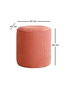 Atelier Del Sofa Puff Teddy Coral